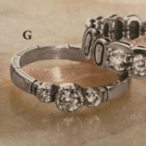 Rare Silpada 925 Sterling Silver Cubic Zirconia "Trio" Ring R2271